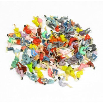 DIGIKEIJS DR60120-H0 100 bemalte Figuren HO SITZEND