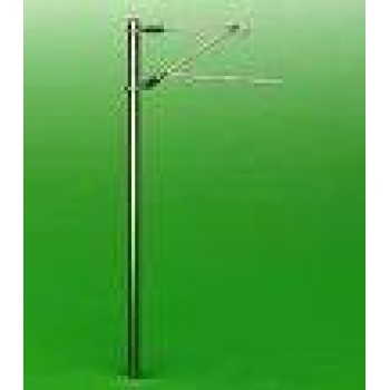 Sommerfeldt 400 Beton-Streckenmast, matt vernickelt 5 Stück