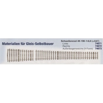 Weinert MeinGleis 74671 Schwellrostlinks 1:6,6 Code75