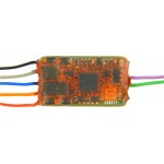 Zimo MX820D Einzelweichen-Decoder  -  23 x 12 x 3,5 mm  -   0,8 A (Spitze 2,5 A) 